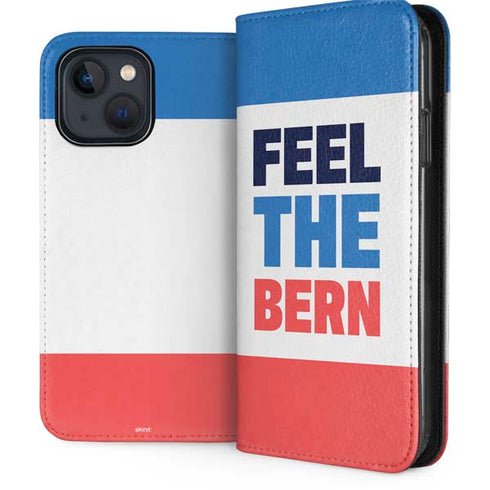 Feel The Bern iPhone 15 Plus Folio Case