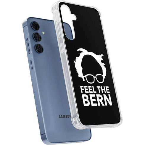 Feel The Bern Outline Galaxy A55 5G Clear Case