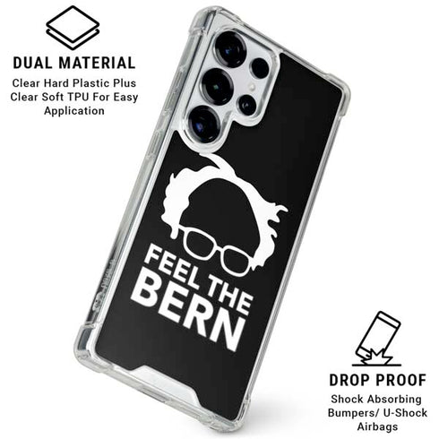 Feel The Bern Outline Galaxy S25 Ultra Clear Case