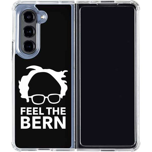 Feel The Bern Outline Galaxy Z Fold5 5G Clear Case