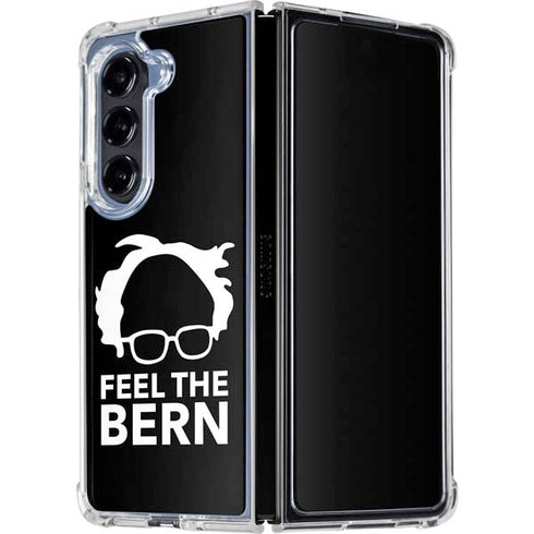Feel The Bern Outline Galaxy Z Fold5 5G Clear Case