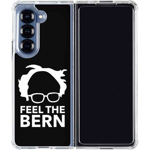 Feel The Bern Outline Galaxy Z Fold6 Clear Case