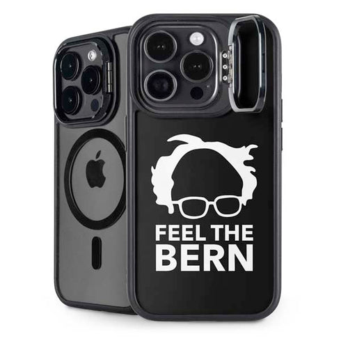 Feel The Bern Outline iPhone 14 Pro Max Kickstand Case