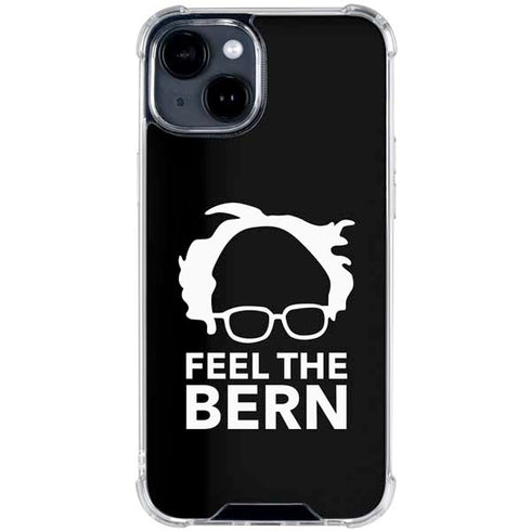 Feel The Bern Outline iPhone 15 Clear Case