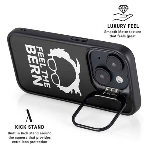 Feel The Bern Outline iPhone 15 Kickstand Case