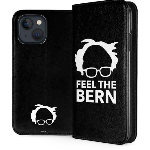 Feel The Bern Outline iPhone 15 Plus Folio Case