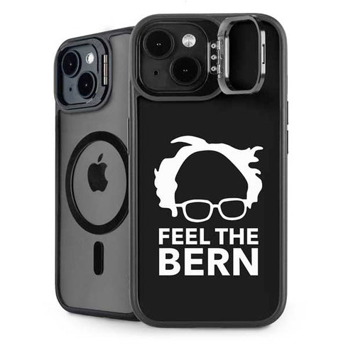Feel The Bern Outline iPhone 15 Plus Kickstand Case