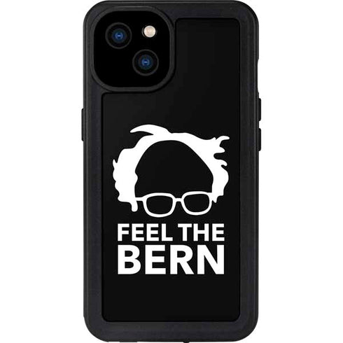 Feel The Bern Outline iPhone 15 Plus Waterproof Case