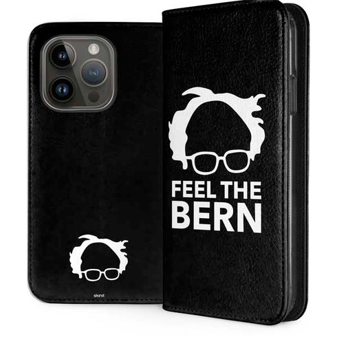 Feel The Bern Outline iPhone 15 Pro Folio Case