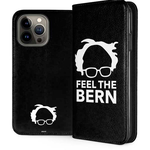 Feel The Bern Outline iPhone 15 Pro Max Folio Case