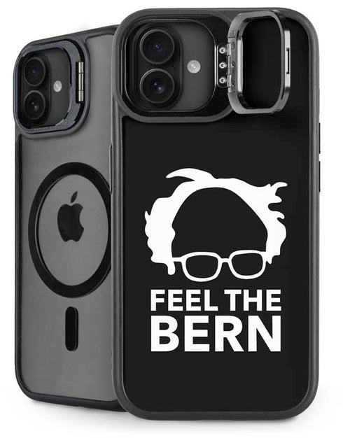 Feel The Bern Outline iPhone 16 Plus Kickstand Case
