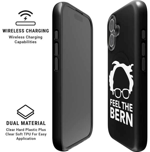 Feel The Bern Outline iPhone 16 Plus Magsafe Impact Case