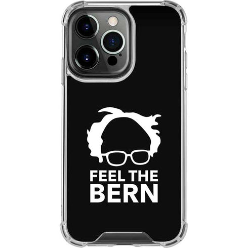 Feel The Bern Outline iPhone 16 Pro Clear Case