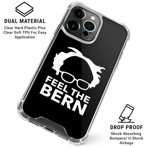 Feel The Bern Outline iPhone 16 Pro Clear Case