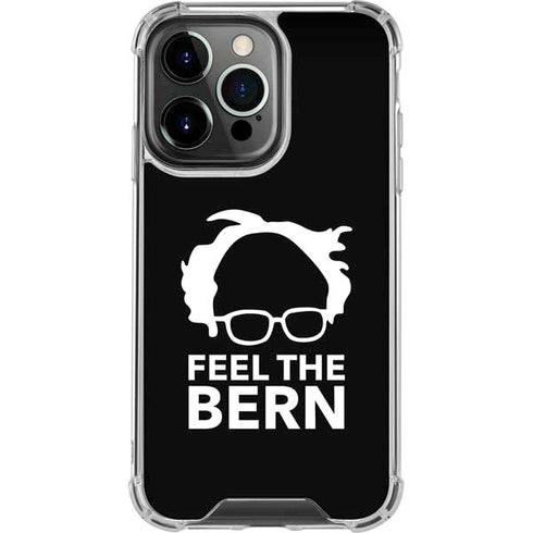 Feel The Bern Outline iPhone 16 Pro Max Clear Case
