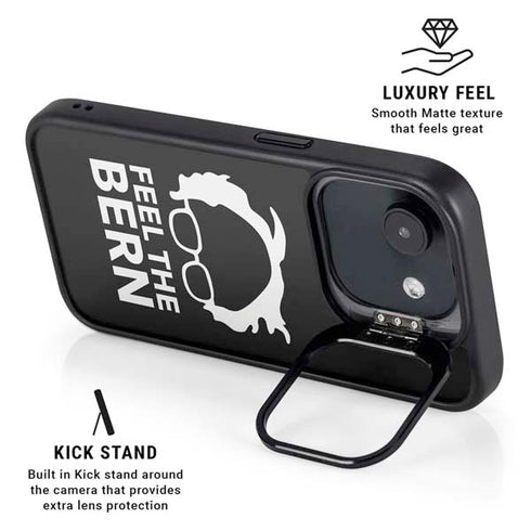 Feel The Bern Outline iPhone 16e Kickstand Case