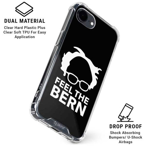 Feel The Bern Outline iPhone 16e Clear Case