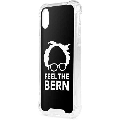 Feel The Bern Outline iPhone XS Clear Case