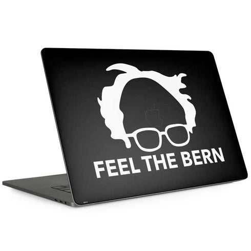 Feel The Bern Outline MacBook Skins