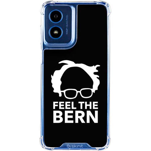 Feel The Bern Outline Moto G Play 4G (2024) Clear Case