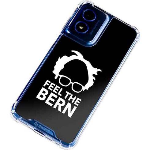 Feel The Bern Outline Moto G Play 4G (2024) Clear Case