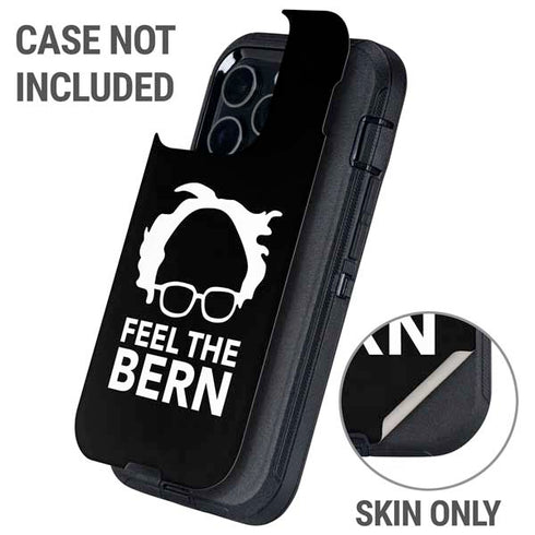 Feel The Bern Outline Otterbox Defender iPhone Skin