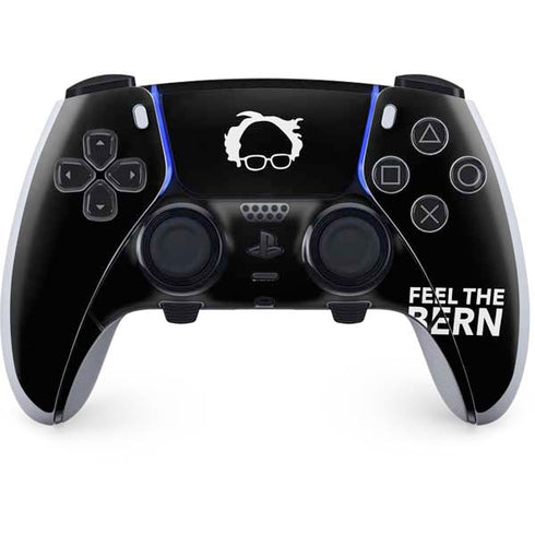 Feel The Bern Outline PS5 DualSense Edge Pro Controller Skin