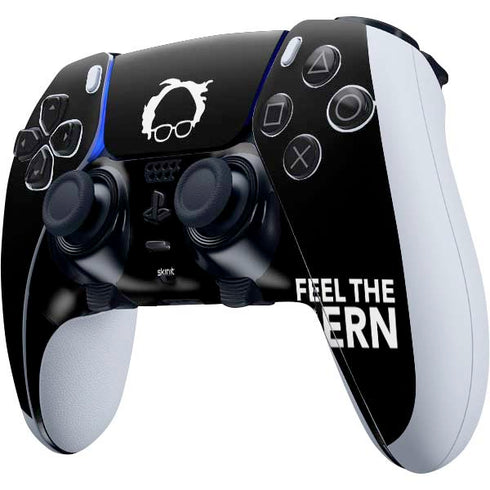 Feel The Bern Outline PS5 DualSense Edge Pro Controller Skin