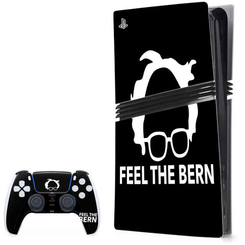 Feel The Bern Outline PlayStation PS5 Skins