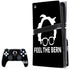 Feel The Bern Outline PS5 Pro Disk Bundle Skin