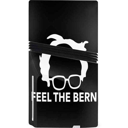 Feel The Bern Outline PS5 Pro Disk Console Skin