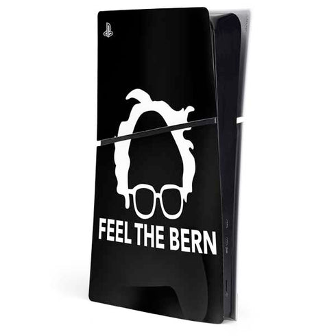 Feel The Bern Outline PS5 Slim Digital Edition Console Skin