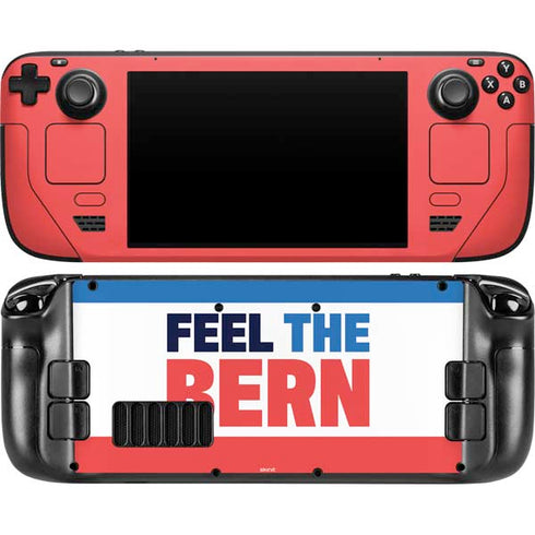 Feel The Bern Steam Deck Handheld Gaming Computer OLED Skin