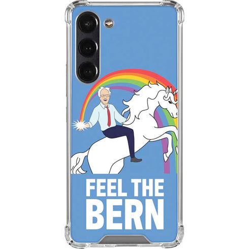 Feel The Bern Unicorn Galaxy S24 FE Clear Case