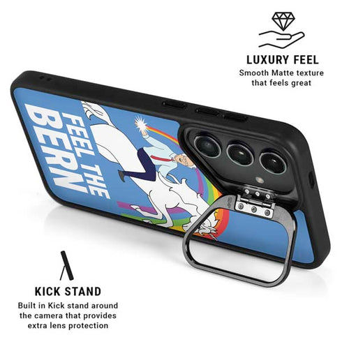 Feel The Bern Unicorn Galaxy S24 FE Kickstand Case
