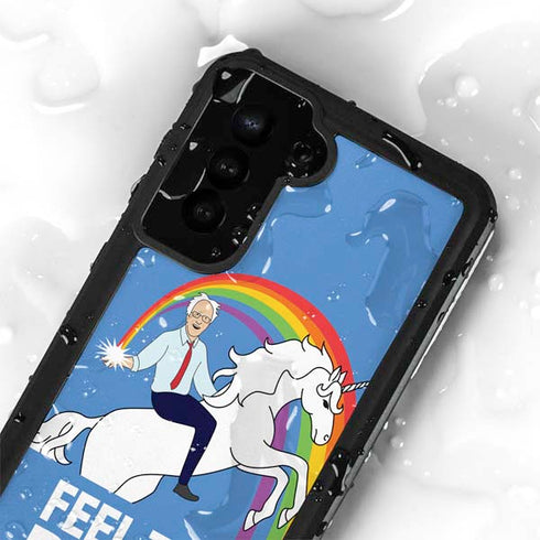 Feel The Bern Unicorn Galaxy S24 Plus Waterproof Case