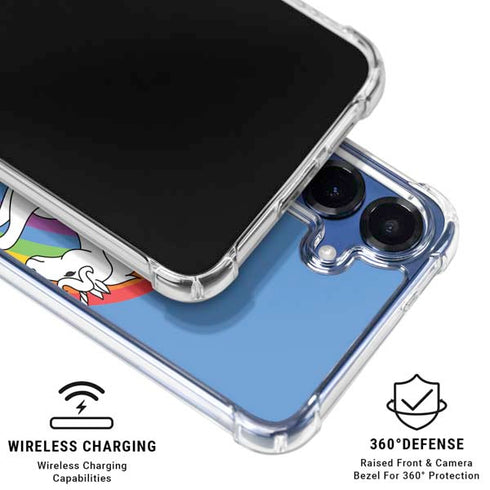Feel The Bern Unicorn Galaxy S25 Plus Clear Case