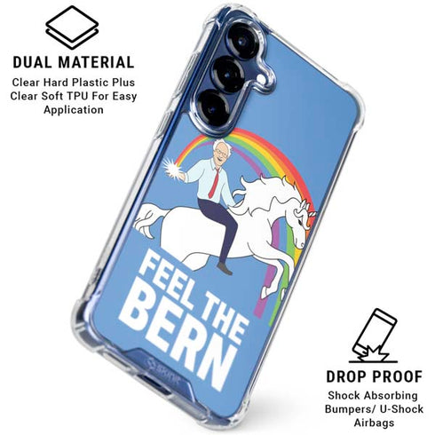 Feel The Bern Unicorn Galaxy S25 Plus Clear Case
