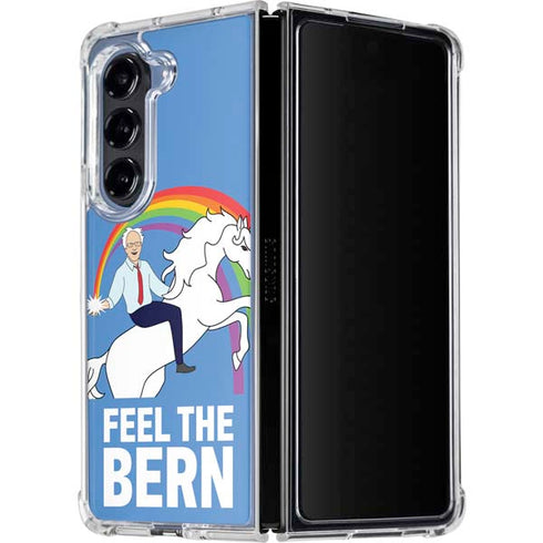 Feel The Bern Unicorn Galaxy Z Fold5 5G Clear Case
