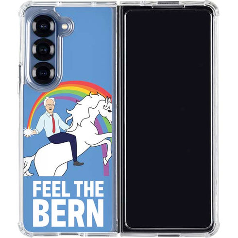 Feel The Bern Unicorn Galaxy Z Fold6 Clear Case