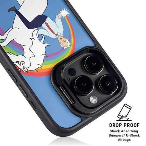 Feel The Bern Unicorn iPhone 15 Pro Kickstand Case