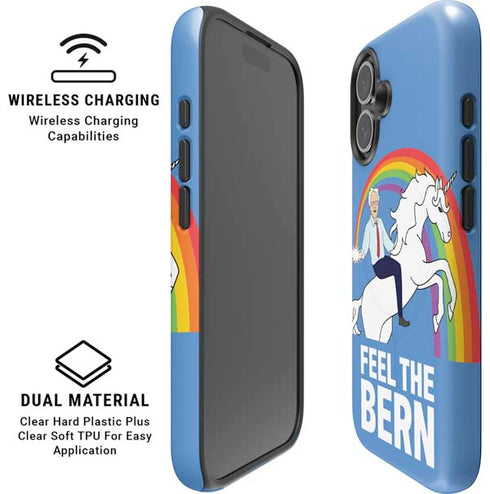 Feel The Bern Unicorn iPhone 16 Magsafe Impact Case