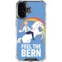 Feel The Bern Unicorn iPhone 16 Plus Clear Case
