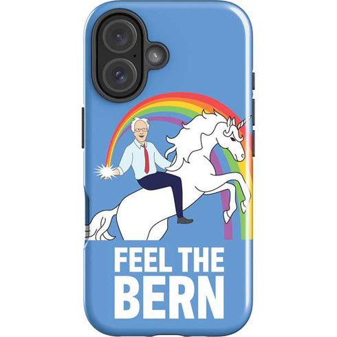 Feel The Bern Unicorn iPhone 16 Plus Impact Case