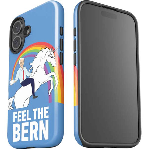 Feel The Bern Unicorn iPhone 16 Plus Impact Case