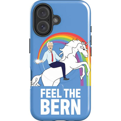 Feel The Bern Unicorn iPhone 16 Plus Magsafe Impact Case