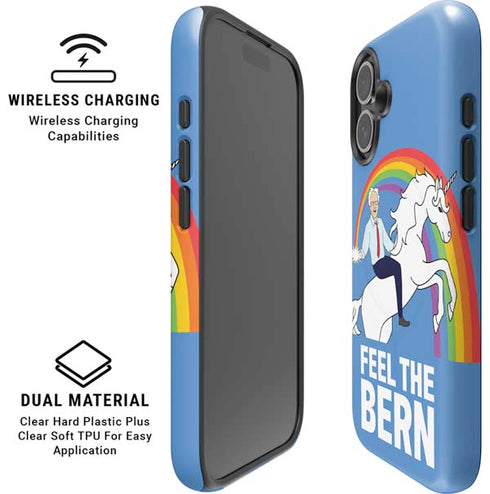 Feel The Bern Unicorn iPhone 16 Plus Magsafe Impact Case