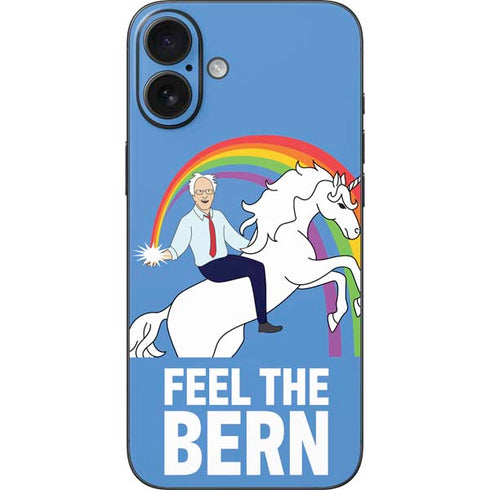 Feel The Bern Unicorn iPhone 16 Plus Skin