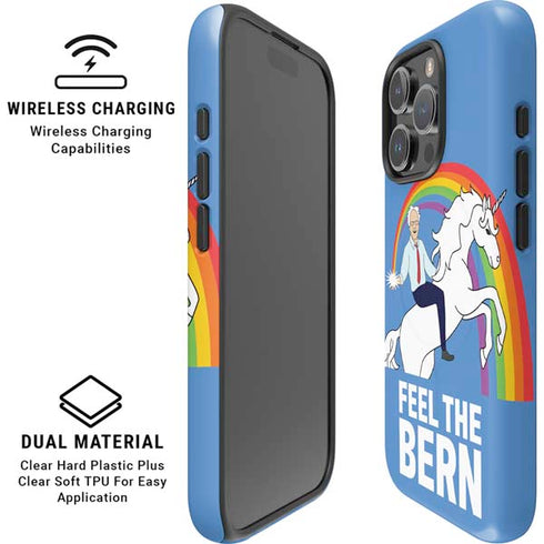 Feel The Bern Unicorn iPhone 16 Pro Magsafe Impact Case
