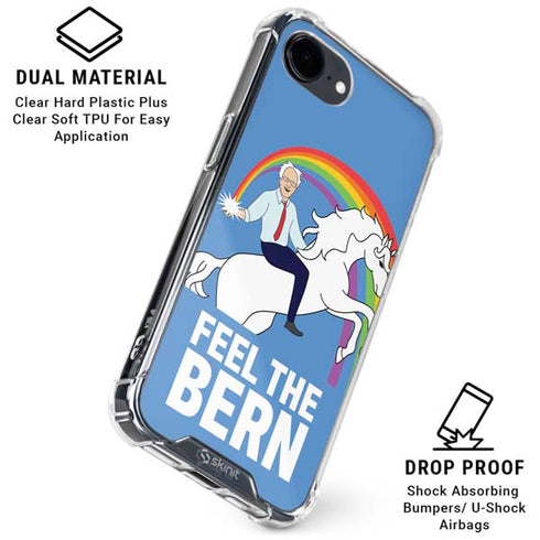 Feel The Bern Unicorn iPhone 16e Clear Case